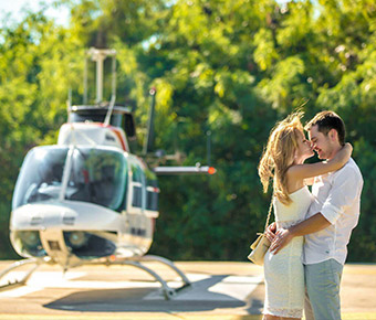 Аренда вертолета для романтического свидания