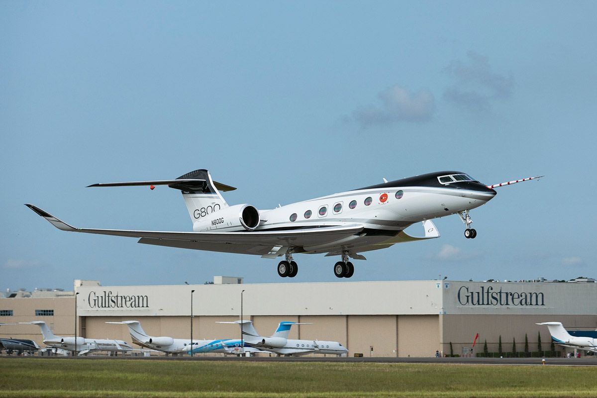 Gulfstream G800 отложил сертификацию до конца 2023 года