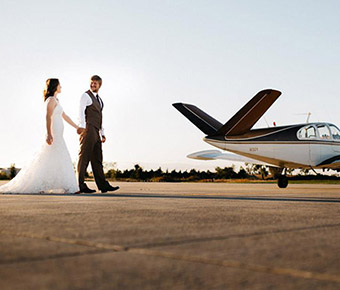 Аренда самолета на свадьбу