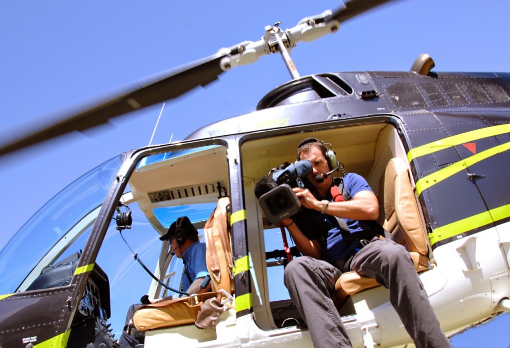 Вертолет для съемки клипа